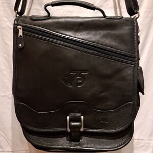 Black Leather Men's Bag
